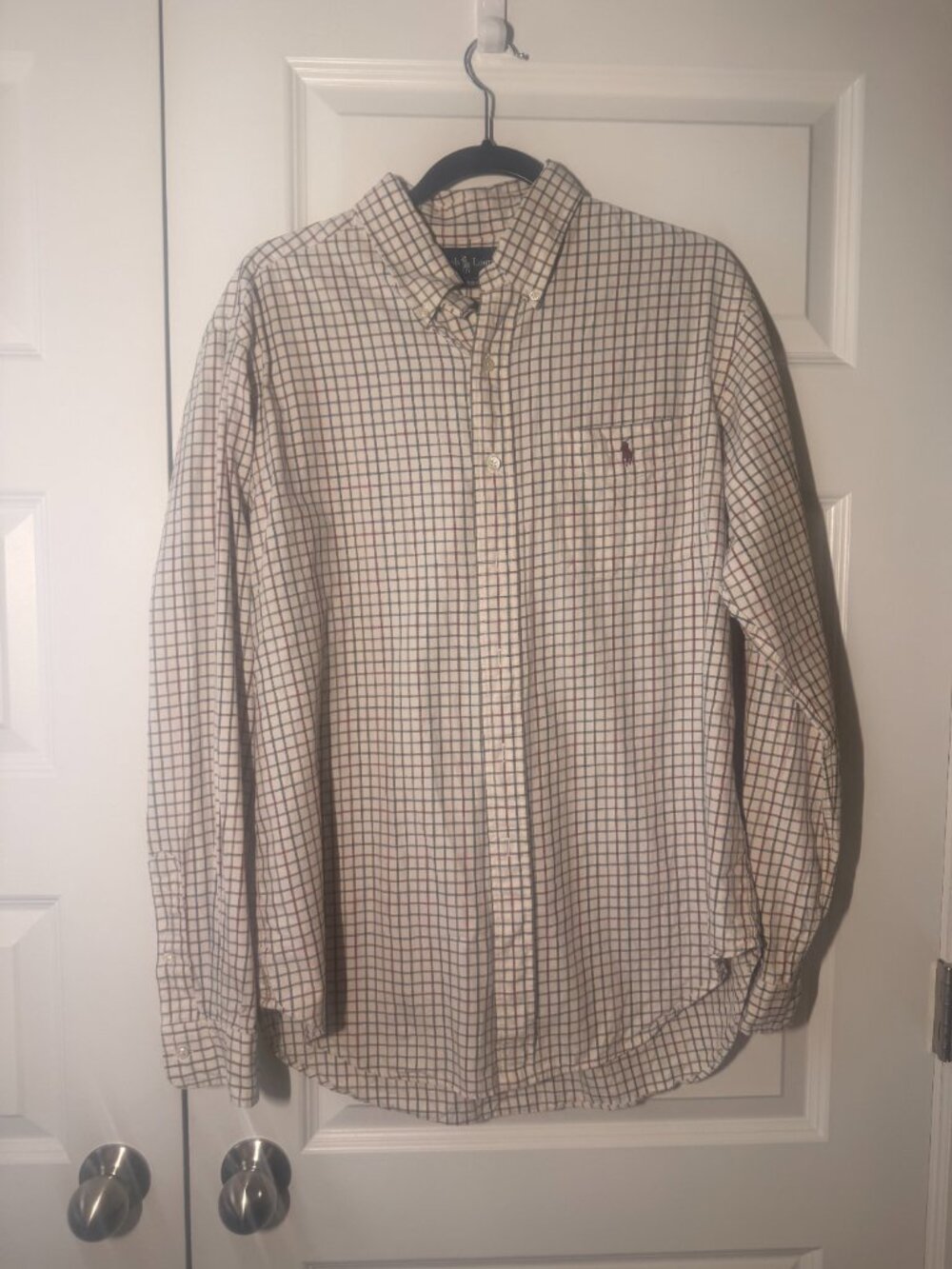 Ralph Lauren Classic Fit Plaid Button Down Shirt | Men’s Large